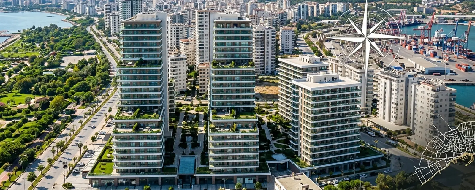 Hochhäuser in Mersin am Mittelmeer