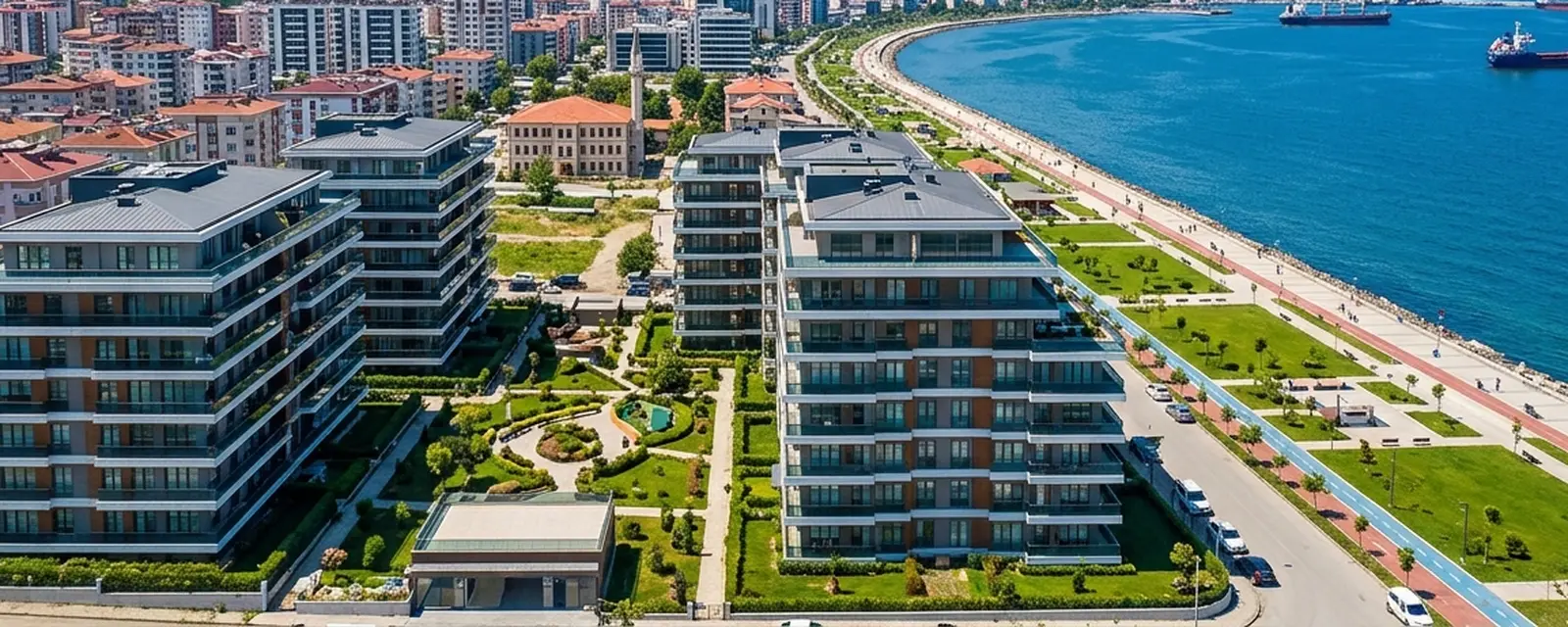 Residential complexes on the coast of Samsun