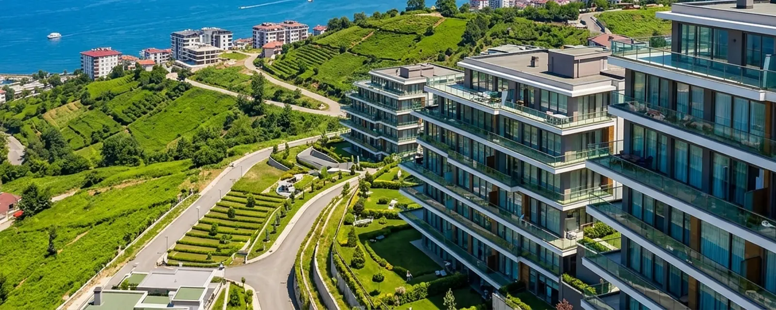 Karadeniz'de Trabzon'da siteler